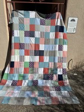 Patchwork handmade Multicolor Polyester Doubleknit Queen Quilt Original Pattern