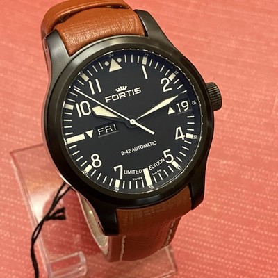 Men s Fortis B-42 655.18.158.1 Limited Edition Automatic Watch Fully Black