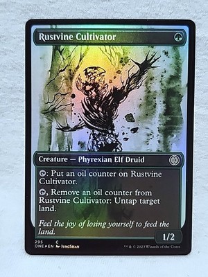 Rustvine Cultivator 295 Common Foil Showcase Phyrexia: All Will Be One
