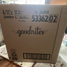 GoodNites Boys Disposable Nighttime Underwear Size L 68-95lbs 11 Count