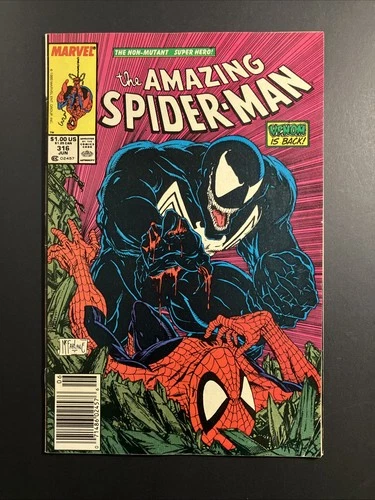 Amazing Spider-Man #316 Newsstand 1989 Venom Todd McFarlane Cover VG/FN