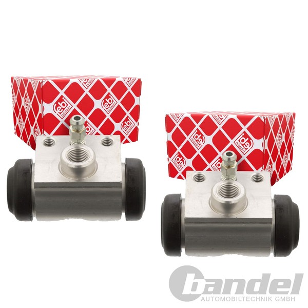 2X febi bilstein Radbremszylinder Passend FüR Fiat 500 500L Panda Tipo Ford KA-image