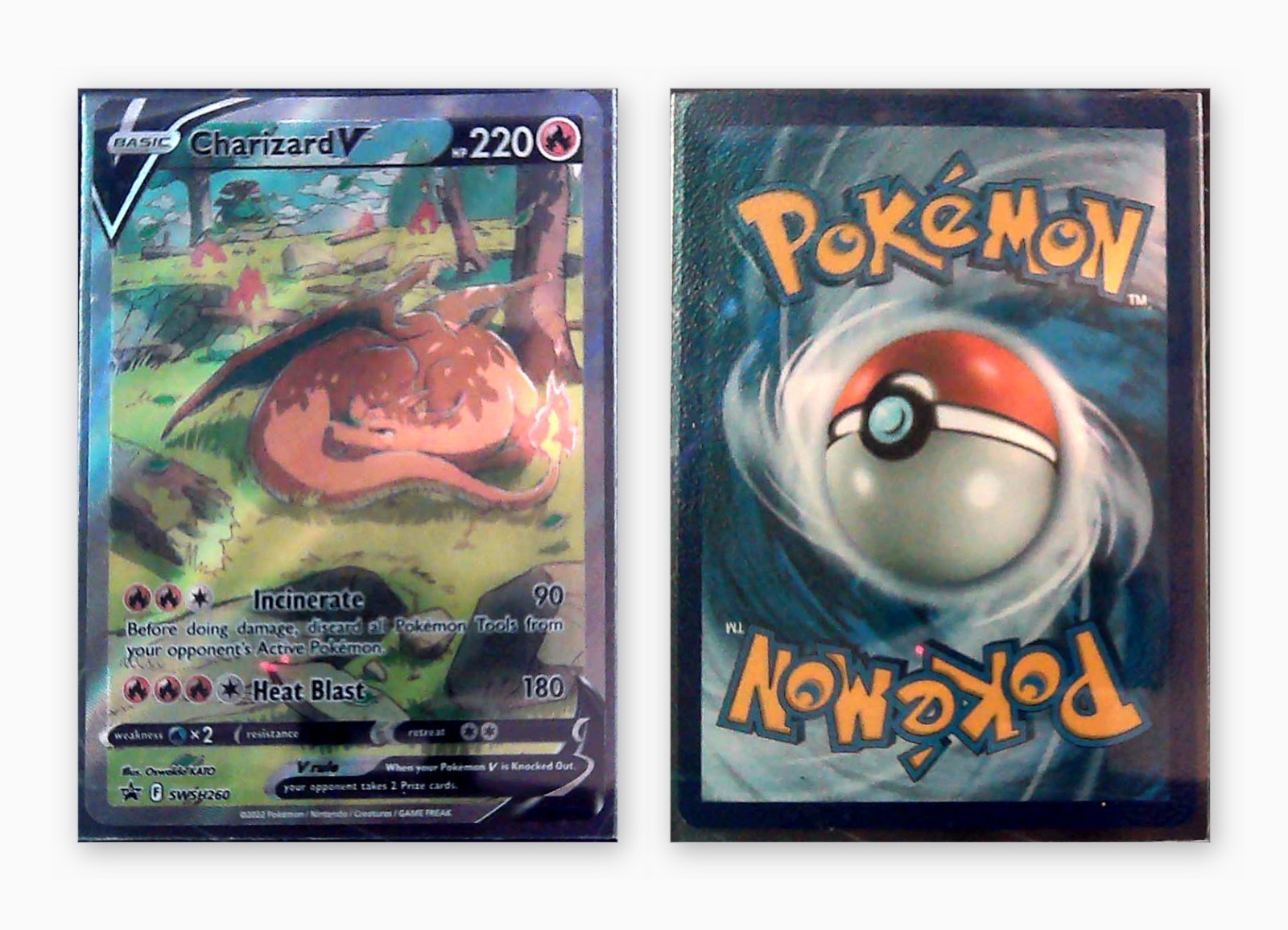 Pokemon Charizard V SWSH260 Black Star Promo Holo NM Near Mint