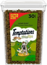 Temptations Cat Treats, Classic Crunchy and Soft Cat Treats, Catnip Fever Flavor