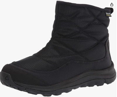 KEEN Women's Terradora 2 Ankle High Pull On Snow Boot, Black/Black Size 7.5 US
