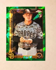 Will Wagner 2025 Topps Chrome Sapphire RC GREEN REFRACTOR 28/99 #USC111 Raw U6