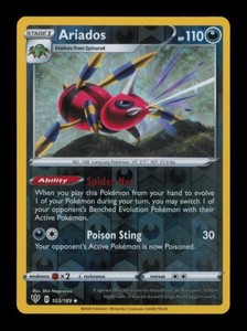 Ariados 103/189 Reverse Holo Darkness Ablaze