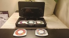 Sony PSP 1003 Black Handheld Bundle With Case And Games Works Perfectly
