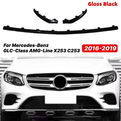 Pour 2016-19 Mercedes-Benz GLC-Class X253 C253 AMG-Line Pare-Choc Avant Noir - Photo 1/4