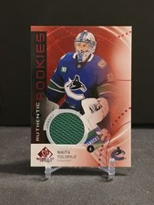 2025-26 UD Sp Game Used Authentic Rookies Nikita Tolopilo Red Jersey RC #AR-NT
