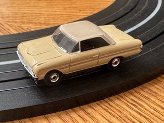 Aurora Thunderjet500 ‘63 Ford Falcon Hardtop Tan/Tan Slot Car