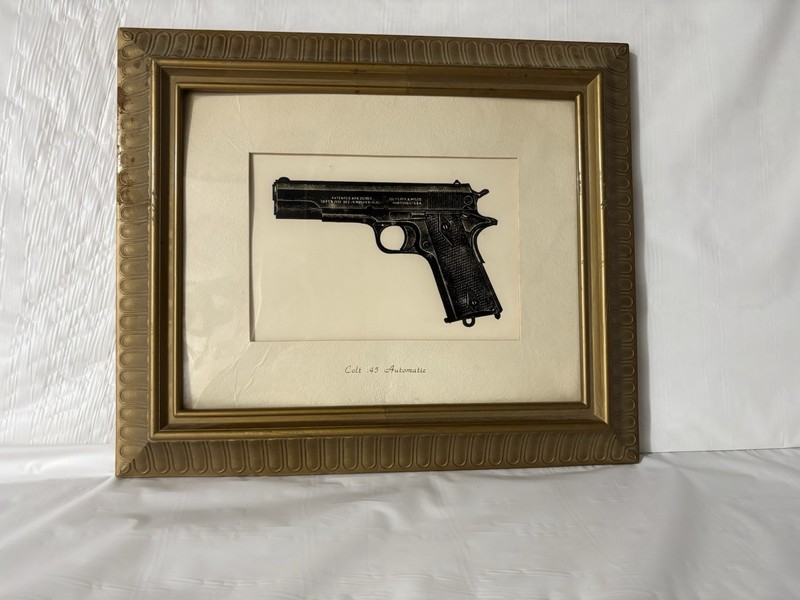 Vintage Model - # 1907 Colt 45 Automatic Pistol  Picture ---
