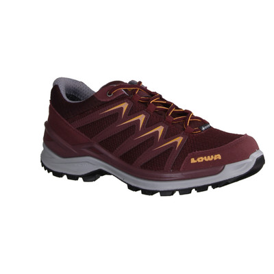 Lowa Innox Pro GTX Lo Ws Damen Wanderschuh, Merlot/Rose, Materialmix