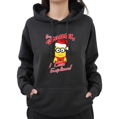Lustiger Cartoon Druck Ugly Xmas Santa Hoodie Erwachsene Unisex Kapuze Weihnachtspullover
