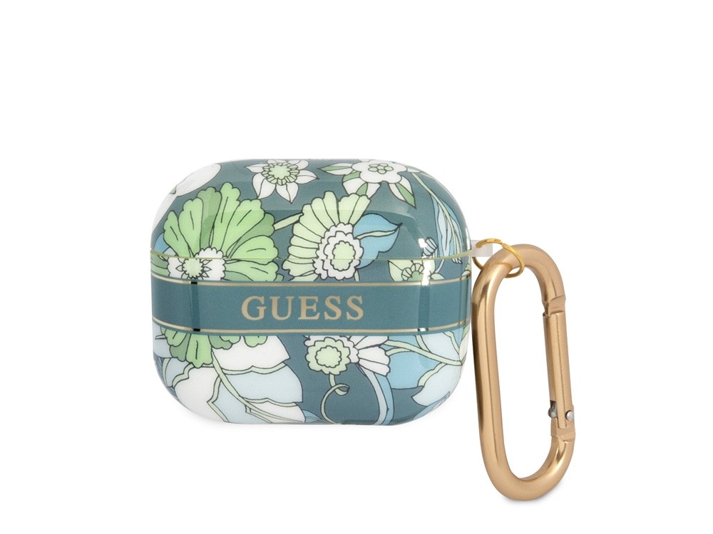 Guess coque AirPods 3 chic à motif floral avec anneau premium