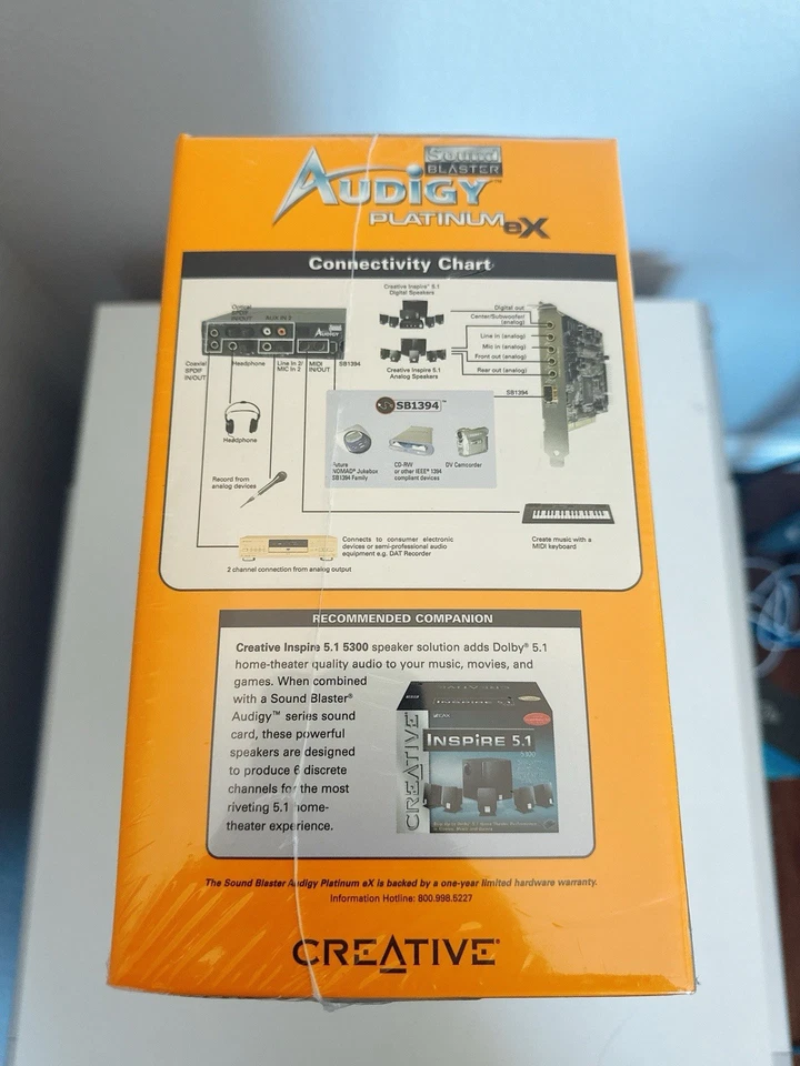 NOS - Creative Sound Blaster Audigy Platinum eX (External Audigy Drive) SB090 - Image 4 of 4