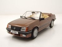 Opel Ascona C Cabrio 1985 Dunkelbraun Modellauto 1:24 Whitebox
