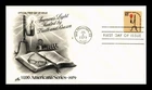 DR JIM STAMPS US COVER RUSH LAMP $1 AMERICANA SERIES FDC SCOTT 1610 ARTCRAFT