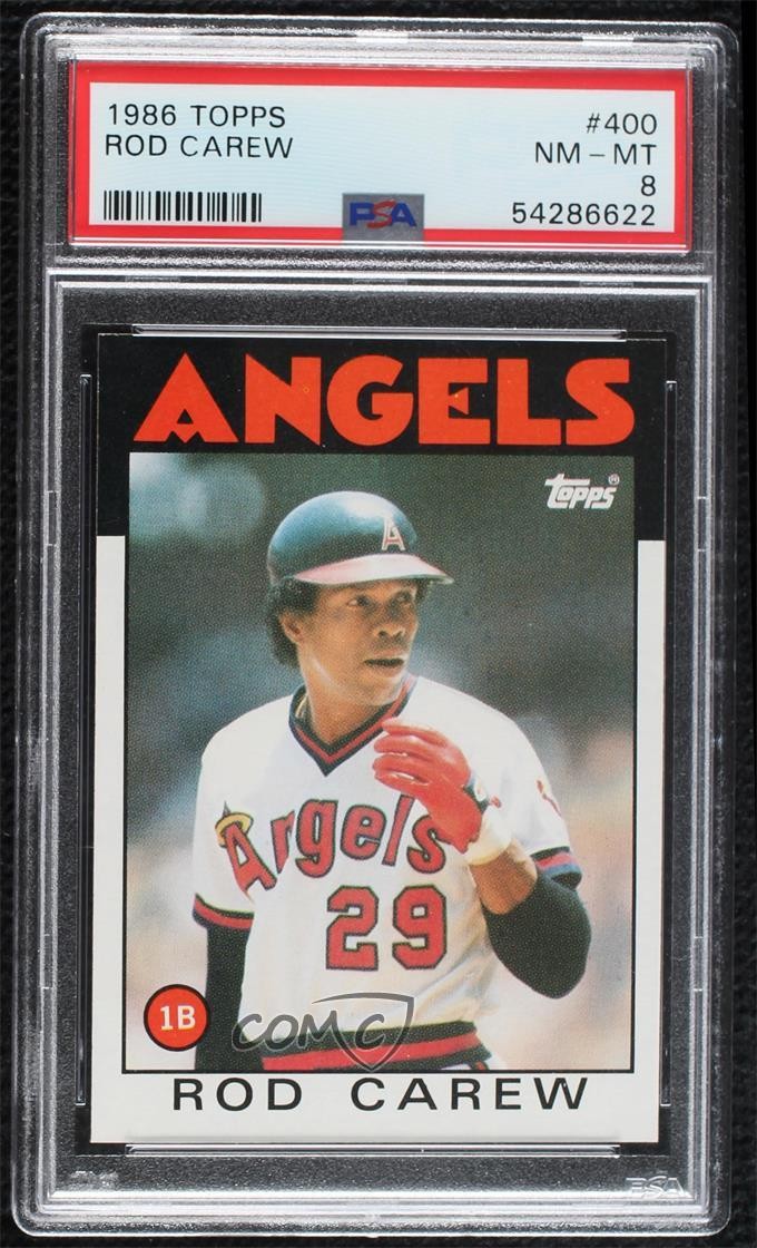 1986 Topps Rod Carew #400 PSA 8 HOF 01n4