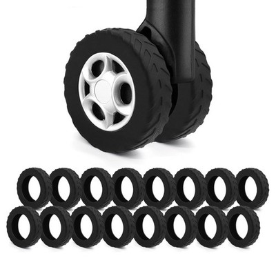16Pcs Luggage Wheel Covers,Silicone Suitcase Cover for 2-2.4'' Spinner Wheel,