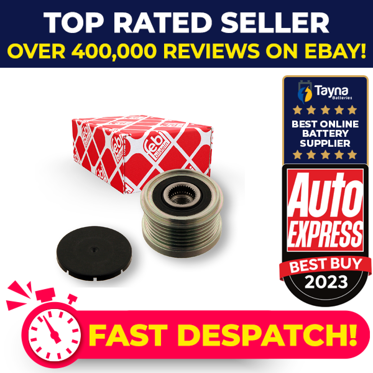 Overrunning Alternator Pulley 30179 Febi Clutch 574087 504088796 Quality New