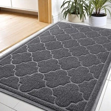 Door Mat Large 24x36 Inch Indoor Outdoor Doormat, Non-Slip Low-Profile Design...