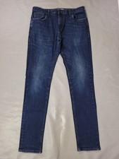 Mens Next Jeans Size 34 L Skinny Stretch W34 L33 Zip Fly