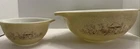 Set Of 2 Pyrex Cinderella Bowls In Forest Francies/Mushroom Pattern #441, #444
