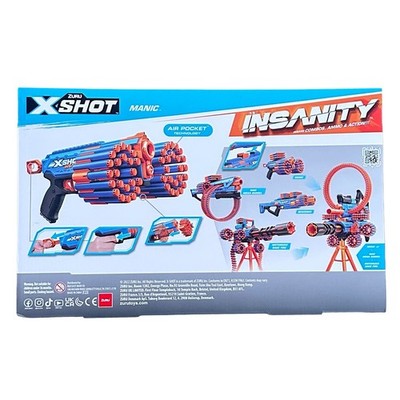 Zuru X-Shot Insanity Manic Blaster 48 Darts Air Pocket Tech