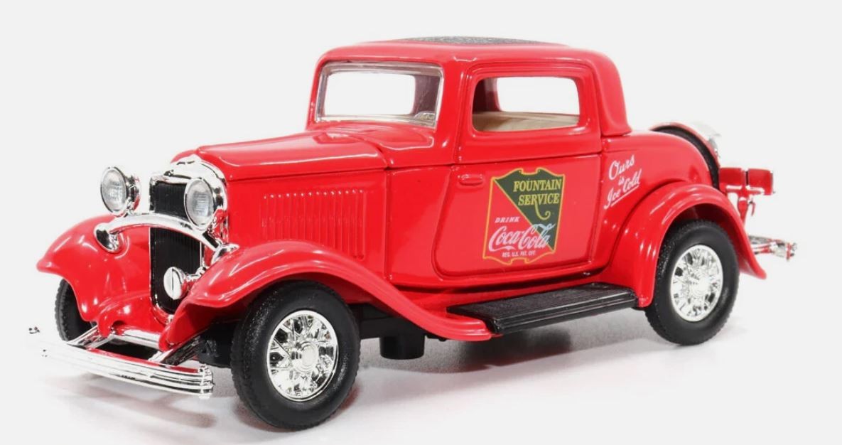 Miniature Ford Coupe 1932 Coca-Cola Motor City Classics 1/18 voiture diecast Fountain Service