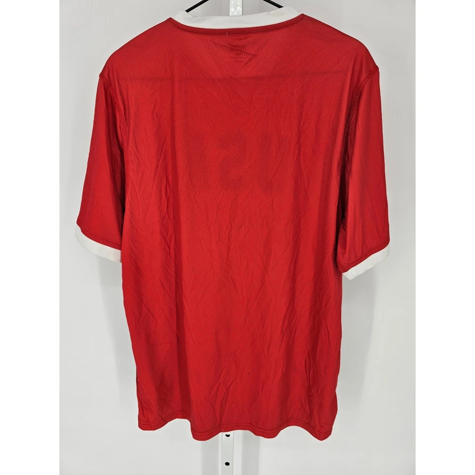 Mitre Team USA Mens Sz L Soccer Jersey Red White Blue Athletic Futbol - Image 3 of 3