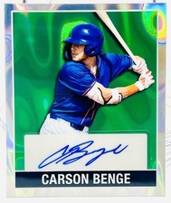 2025 Leaf National 1/1 Carson Benge 1948 Gree...