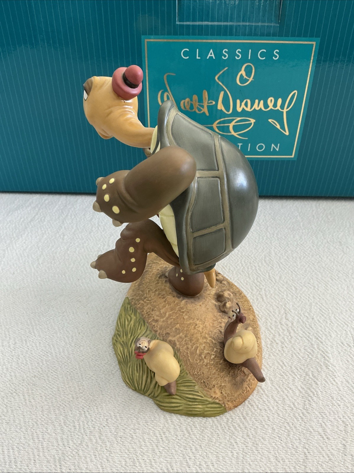 WDCC Artist Signed Tortoise and the Hare “Slow But Sure” & “The Blue Streak”Read