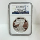 2012 W AMERICAN SILVER EAGLE NGC PF 70 ULTRA CAMEO EARLY RELEASES LABEL