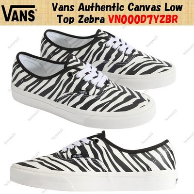 Vans Authentic Canvas Low Top Zebra VN000D7YZBR Men's Size
