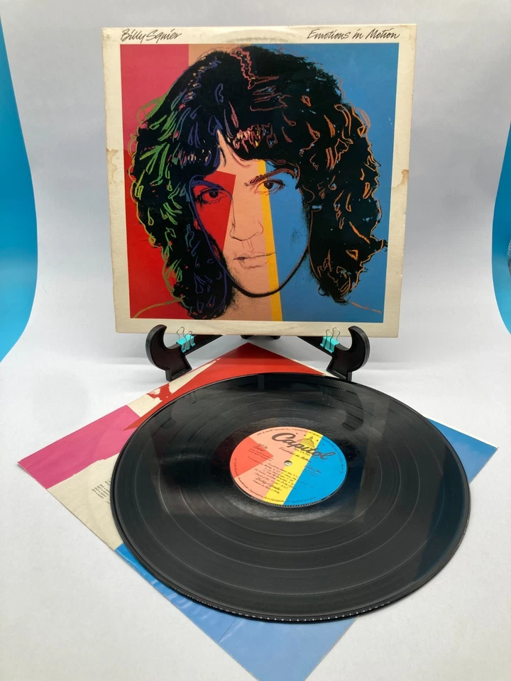 Billy Squier Emotions In Motion Vintage Vinyl LP 1982 Capitol Record ST-12217 - Image 3 of 4