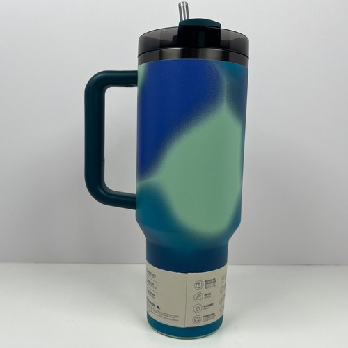 Stanley 40 oz Quencher H2.0 FlowState™ Tumbler, Coastal Teal Motion NWT - Picture 3 of 9