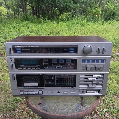 VTG SounDesign 5960 Dual Deck Stereo Receiver Cassette Radio Wood