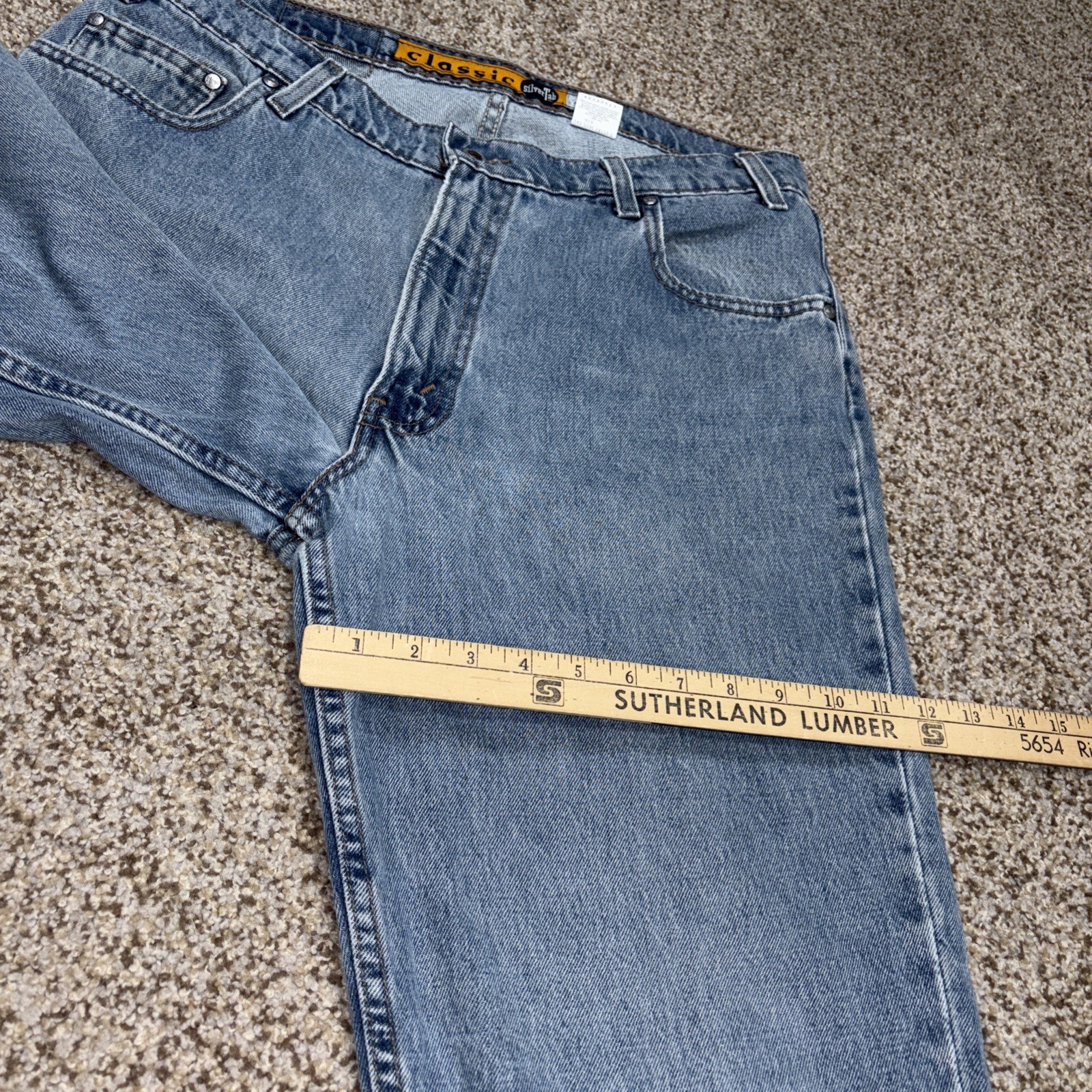 Vintage 90’s Levi’s Silver Tab Men’s Jeans 36x32 Blue Skater Classic Fits 34x32 - View 11