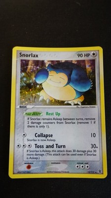 Pokemon Karte Snorlax 15/112 EX Fire Red & Leaf Green Holo Rare LP