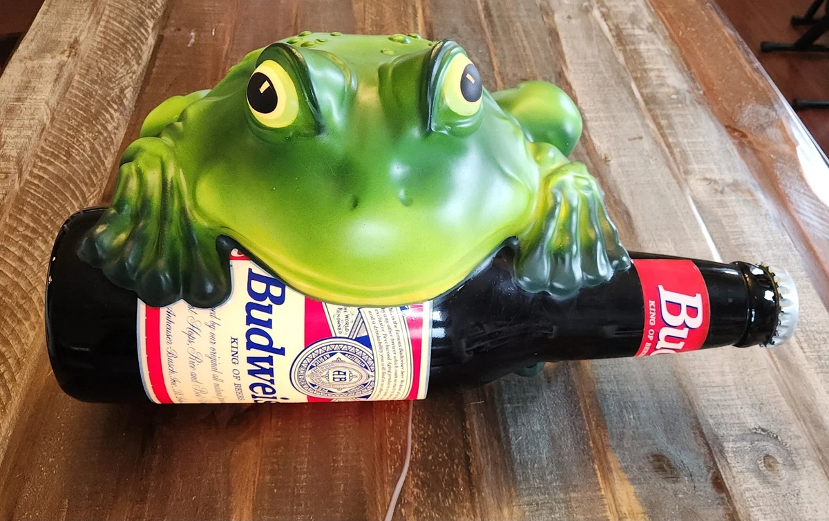 Budweiser Frog Tin Sign for sale | eBay