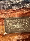 Vintage 1980s Rarities Refining Co. 1 oz .999 Fine Silver Art Bar