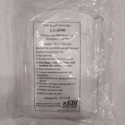 EBI Bioelectron LT-4500 Soft-Touch Electrodes   Qty 9   Opened Package