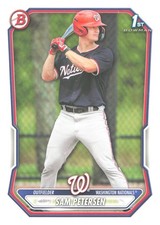 2026 Bowman #BP-122 Prospects - Sam Petersen Washington Nationals 1st Bowman