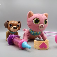 Disney Jr Doc McStuffins WHISPERS Cat Pink  FIDO Dog Vet Plush Stuffed Animal