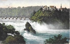 Postcard Neuhausen Am Rheinfall (Switzerland) / The Rhine - 1912