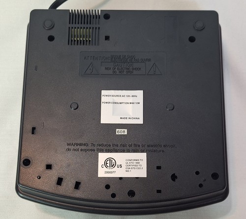 General Electric GE Automatic Two-Way VHS Tape Rewinder w/ Counter Untested - Bild 7 von 7