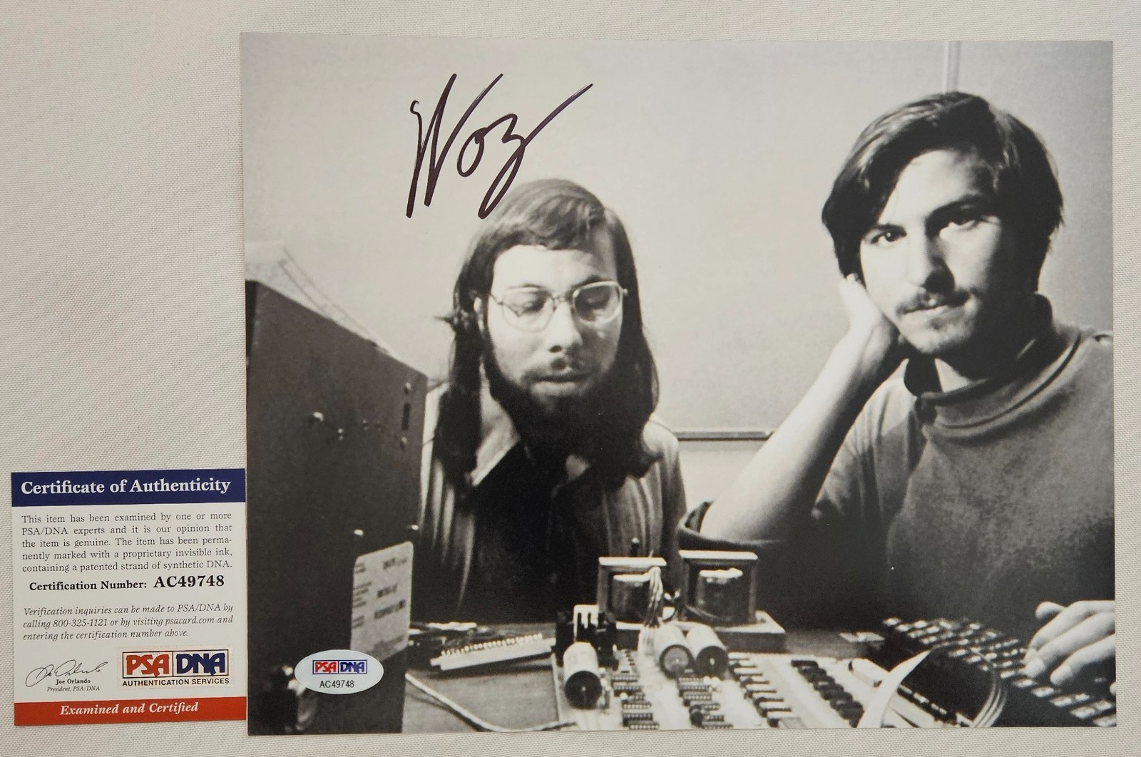 Steve Wozniak Signed 8x10 Photo w/ PSA/DNA, Cofounder Apple Computer, Inventor