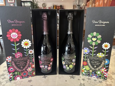 Dom Pérignon Takashi Murakami Limited Edition 2er Set 2010 Rosé & 2015 OVP, Box