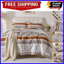 Boho Quilt Set Queen Size   Lightweight Microfiber Bohemian Quilt Bedding, Al...